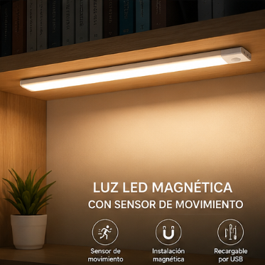 Luz LED Magnética con Sensor de Movimiento