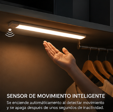 Luz LED Magnética con Sensor de Movimiento