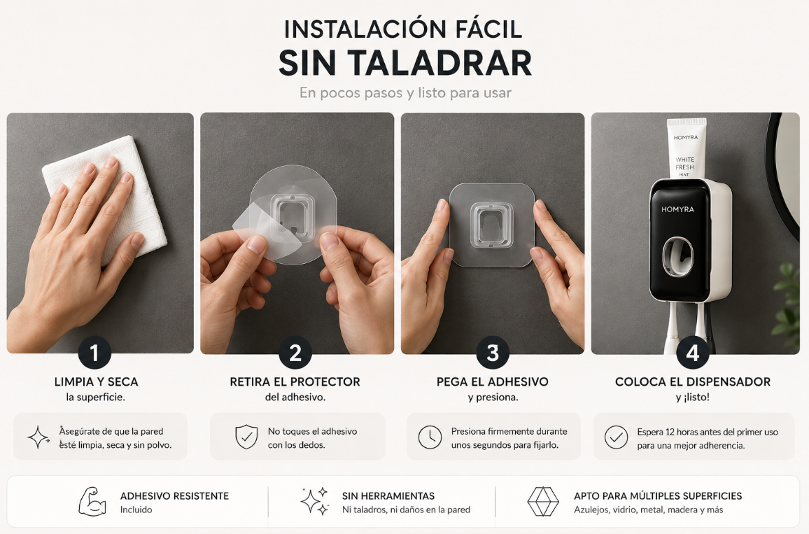 Dispensador Automático de Pasta de Dientes HOMYRA
