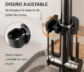 Organizador para Grifo de Cocina HOMYRA | Aluminio Premium Ajustable